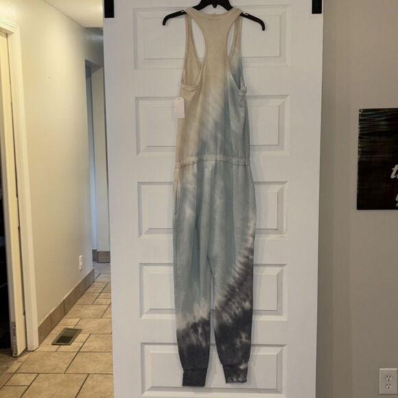 YFB Young Fabulous and Broke Eberhart Jumpsuit Jade India Wash Tie Dye, NWT - Picture 8 of 10